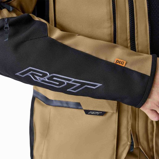 Veste moto trail RST Pro Series Adventure D3O - Sable Noir