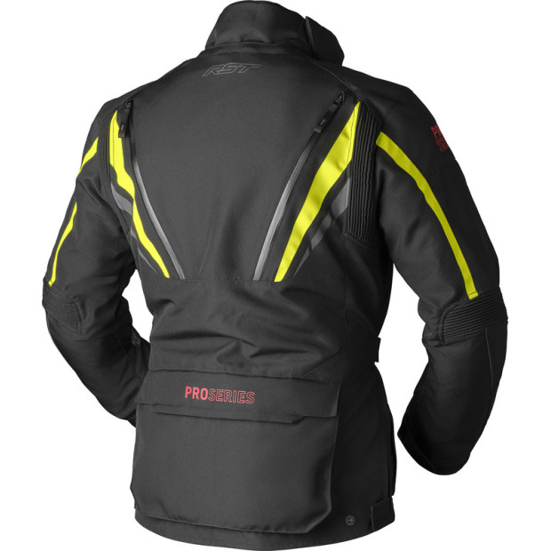 Veste moto trail RST Pro Series Paragon D3O - Noir Jaune fluo
