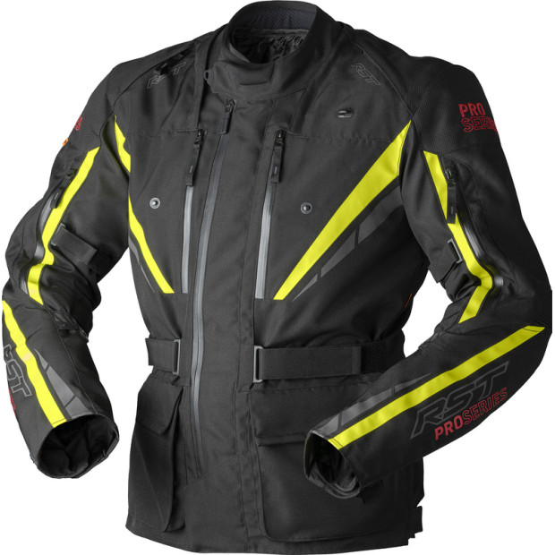 Veste moto trail RST Pro Series Paragon D3O - Noir Jaune fluo
