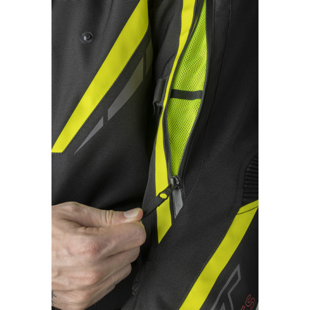 Veste moto trail RST Pro Series Paragon D3O - Noir Jaune fluo