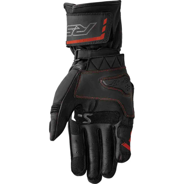 Gants moto RST S1 - Noir Rouge fluo