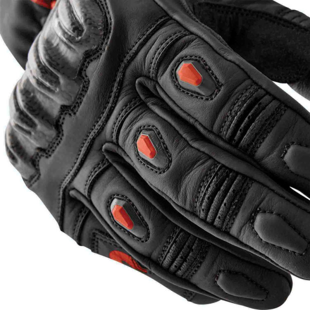 Gants moto RST S1 - Noir Rouge fluo
