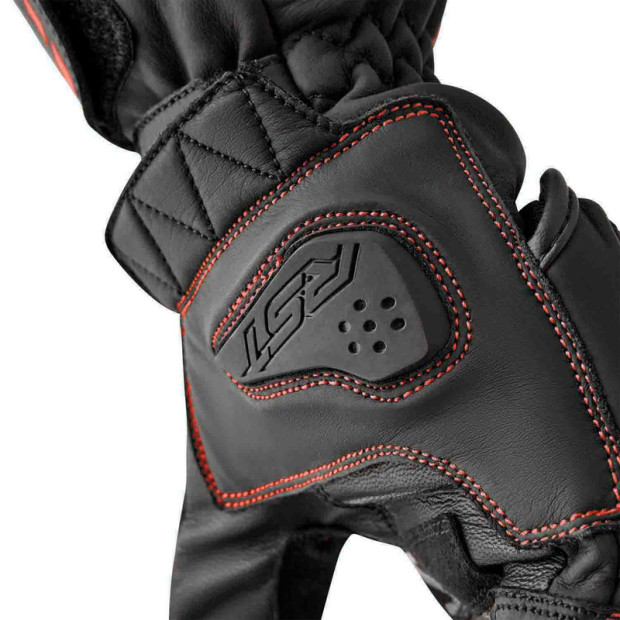 Gants moto RST S1 - Noir Rouge fluo