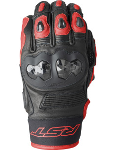 Gants moto courts RST Freestyle 3 D3O - Noir Rouge