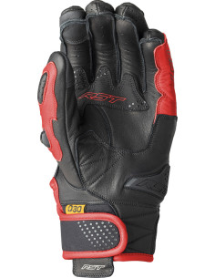 Gants moto courts RST Freestyle 3 D3O - Noir Rouge 2