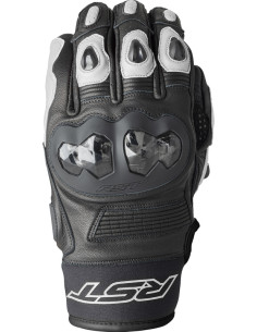 Gants moto courts RST Freestyle 3 D3O - Noir Blanc