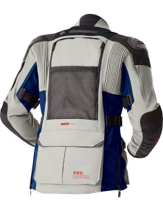 Veste moto trail femme RST Pro Series Adventure D3O - Argent Bleu 2