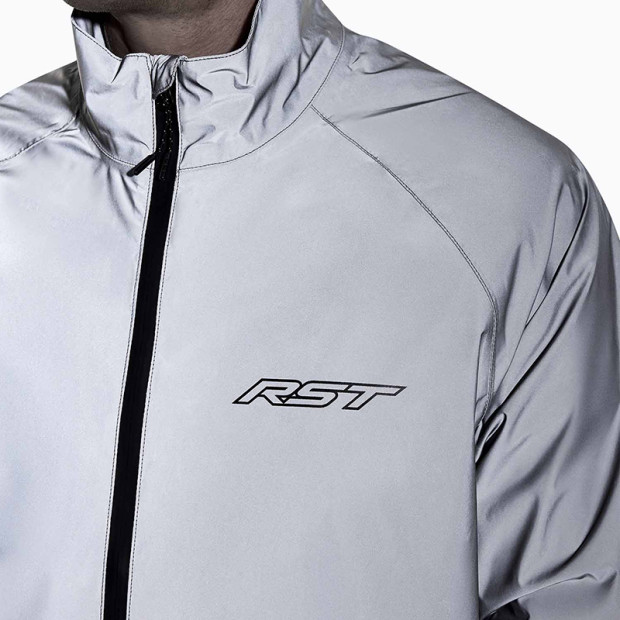 Veste de pluie moto RST Night Rider Waterproof - Argent