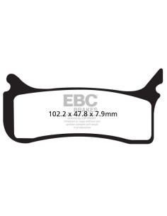 Plaquettes de frein EBC BRAKES EPFA406HH métal fritté