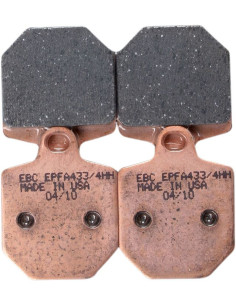 Plaquettes de frein EBC BRAKES EPFA433/4HH métal fritté