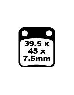 Plaquettes de frein EBC BRAKES FA054HH métal fritté