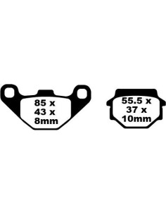 Plaquettes de frein EBC BRAKES FA067 organique