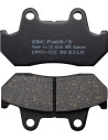 Plaquettes de frein EBC BRAKES FA069/3 organique