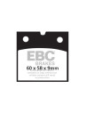 Plaquettes de frein EBC BRAKES FA077V semi métal fritté
