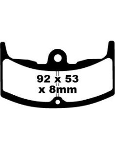 Plaquettes de frein EBC BRAKES FA080 organique