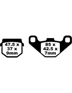 Plaquettes de frein EBC BRAKES FA083HH métal fritté