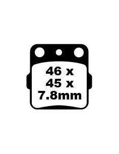 Plaquettes de frein EBC BRAKES FA084TT métal fritté
