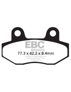 Plaquettes de frein EBC BRAKES FA086/2 organique