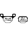 Plaquettes de frein EBC BRAKES FA093 organique
