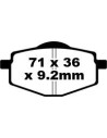 Plaquettes de frein EBC BRAKES FA101 organique