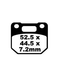 Plaquettes de frein EBC BRAKES FA110 organique