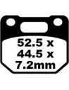 Plaquettes de frein EBC BRAKES FA110 organique