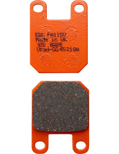 Plaquettes de frein EBC BRAKES FA115V semi métal fritté
