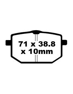 Plaquettes de frein EBC BRAKES FA118 organique