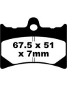 Plaquettes de frein EBC BRAKES FA126 organique