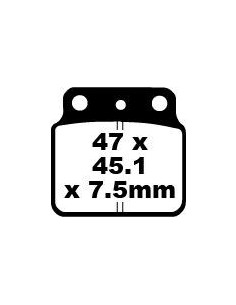 Plaquettes de frein EBC BRAKES FA137TT métal fritté