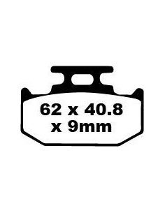 Plaquettes de frein EBC BRAKES FA152TT métal fritté