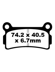 Plaquettes de frein EBC BRAKES FA164 organique