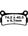 Plaquettes de frein EBC BRAKES FA164 organique