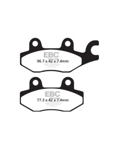 Plaquettes de frein EBC BRAKES FA165HH métal fritté