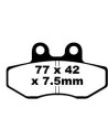 Plaquettes de frein EBC BRAKES FA167 organique