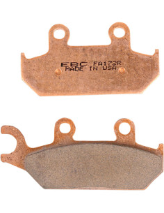 Plaquettes de frein EBC BRAKES FA172R métal fritté