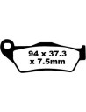 Plaquettes de frein EBC BRAKES FA181TT métal fritté