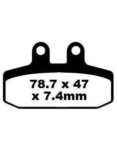 Plaquettes de frein EBC BRAKES FA256 organique