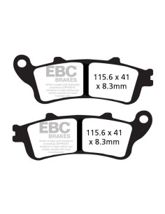 Plaquettes de frein EBC BRAKES FA261V semi métal fritté