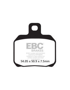 Plaquettes de frein EBC BRAKES FA266V semi métal fritté
