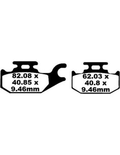 Plaquettes de frein EBC BRAKES FA307TT métal fritté