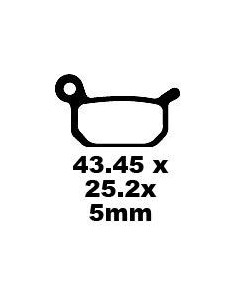 Plaquettes de frein EBC BRAKES FA325TT métal fritté