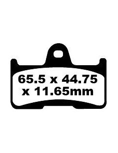 Plaquettes de frein EBC BRAKES FA344TT métal fritté