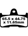 Plaquettes de frein EBC BRAKES FA344TT métal fritté