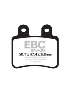 Plaquettes de frein EBC BRAKES FA350TT métal fritté
