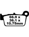 Plaquettes de frein EBC BRAKES FA367TT métal fritté