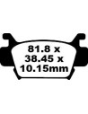 Plaquettes de frein EBC BRAKES FA410TT métal fritté