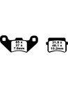 Plaquettes de frein EBC BRAKES FA416R métal fritté