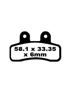 Plaquettes de frein EBC BRAKES FA448 organique