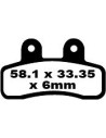 Plaquettes de frein EBC BRAKES FA448 organique